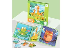 EYSOO Magnetic Jigsaw Puzzles 3 Pack Jigsaw Puzzle for Ki...