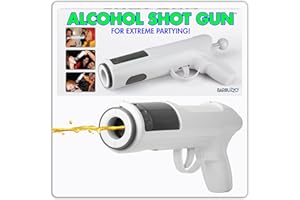 Thumbs Up - Pistola ad Alcool “Barbuzzo”, in plastica, Colore: Bianco, 13 x 28 x 6 cm, BBZALSHTGUN