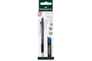 Faber-Castell 134797 - Ołówek mechaniczny GRIP z 12 ołówkami, twardość: B, grubość ołówka: 0,7 mm, kolor korpusu, różne kolory (brak możliwości wyboru koloru)