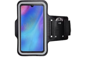 CoverKingz Sportarmband für Huawei P30 - Armtasche mit Schlüsselfach Huawei P30 - Sport Laufarmband Handy Armband Schwarz