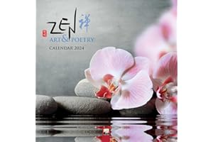 FLAME TREE CALENDARS Zen Art & Poetry Wall Calendar 2024 (Art Calendar)