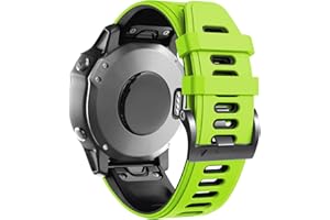 ANBEST Cinturino in Silicone Compatibile con Fenix 6/Fenix 6 PRO/Fenix 5/Fenix 5 Plus Cinturino, Braccialetto Sportivo Sgancio Rapido for Forerunner 935/945/Approach S60
