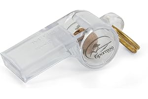 SportDOG Sifflet de Compétition Roy Gonia/Tonalité Grave/Sifflet Professionnel Ergonomique pour Chien Longue Portée Transparent