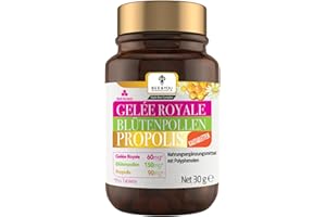 BEE & YOU Royal Jelly Bee Pollen Propolis Chewable Tablets - 500 mg x 60 Tablets (Natural-Controlled Ingredients, Fair Trade, No Additives)
