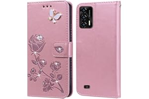 PKQTOP Phone Case for Oukitel C31 with Kickstand,Card Slots,Silicone Bumper,Shockproof,Flip Wallet Leather Protective Cover for Oukitel C31(6.52'')