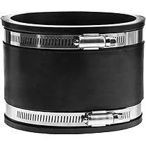 125mm Flexible Gummi Muffe Mit Edelstahlschellen - Für Lüftungssysteme