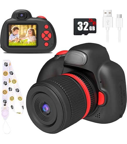 Housse Rigide Khanka Pour Appareil Photo Enfant - Protection EVA Rose