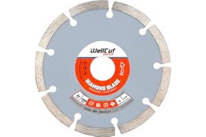 WELLCUT Extreme Diamond Saw Blade, Angle Blade Grinder 125 x 22.23mm Bore for GA5030, DCG412, DCG405, DGA504 Compatible with Concentre, Natural Stone, Ceramic Tiles