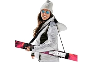 Ferocity Tracolla per Sci Cinturino da Sci-Snowboard Holder Accessory Protezione della Cinghia Maniglia Regolabile Due Chiusure in Velcro Gratis [053]