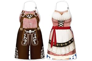 DIELOVEHUA Oktoberfest förkläde, bayerskt grillförkläde justerbart, motiv köksförkläde ölsäkert, matlagningsförkläde roligt