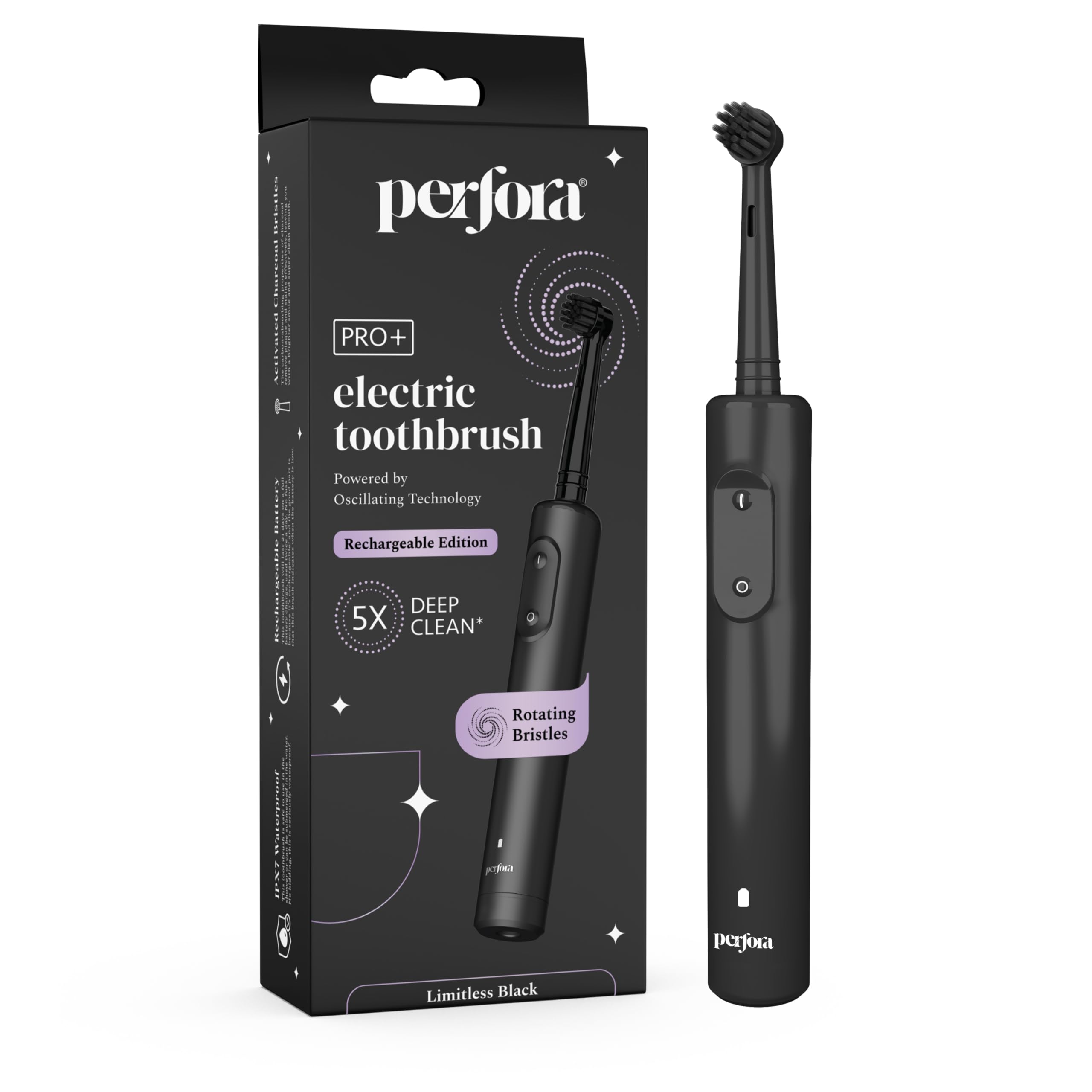 Perfora PRO Oscillating Electric Toothbrush | 2 Years Warranty | Electric Toothbrush Rechargeable, Electric Brush, Electric T