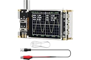 Treedix Handheld Digital Oscilloscope Kit with 2.4''LCD Screen 3 Trigger Modes 24MSa/s High Sampling Rate, 200KHz Bandwidth, X10/X5/X1 Sensitivity, GND/AC/DC Coupling Method