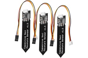AZDelivery 3 x Sensore di Misurazione Umidità del Suolo Igrometro Modulo Capacitivo V1.2 compatibile con Arduino incluso un E-Book!