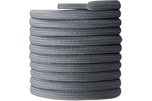 CCSOFTIME Lacets Chaussures de Randonnée de Sécurité de Travail,Lacets Ronds Sports Résistants Largeur:4mm pour Alle Chaussures,Baskets ou Bottes