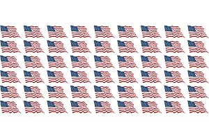 JINTORA Mini Bandiere/Bandiere Insieme - Bandiera sventolante - 20x12mm - Adesivi - USA - United States - Standard pour la Voiture, Le Bureau, la Maison et l'école - 54 Pezzo