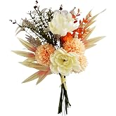 VELLUSTRA Artificial Bouquet, 44cm Long Artificial Flowers, Artificial Plants, Indoor Flowers, Decorative Artificial Bouquets