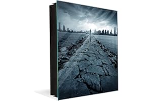 Concept Crystal Modern Key Locker and at The Same time Dry Erase Board K05 Man on River dams