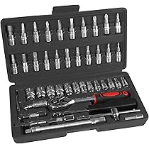 Kit Chiavi Bussole 40 Pezzi - Con Cricchetto, Valigetta E Prolunga, Per Riparazioni Auto/Moto - Foto 10