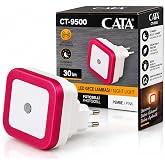 CATA CT-9500 LED Gece Lambası Pembe &ndash; Fotoselli Sens&ouml;rl&uuml; Gece Işığı, 30 lm, Otomatik A&ccedil;ma Kapama, D&uuml;ş&uuml;k Enerji T&uuml;ketimi, Priz