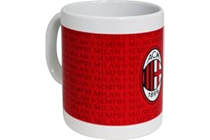 GIEMME Tazza Milan in ceramica con interno bianco e scritta sempre milan PRODOTTO UFFICIALE