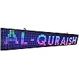 AL-QURAISH P10 Led Running/Scrolling Programable Text Message Display Board WI-FI (RGB, 7 INCH. × 37 INCH.)