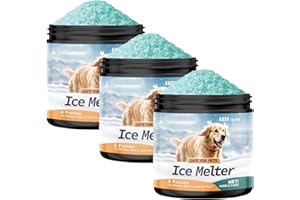 GENERIC Pet Safe Ice Melt Safe for Concrete, Snow Salt Ice Melt Pet Friendly, Green Salt for Snow and Ice Removal, Snow & Ice Melters, Sidewalk Salt, Driveway Salt, Rock Salt for Snow and Ice (3PCS)