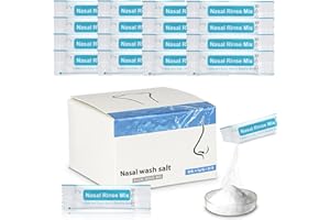 MEYAGOT 160 Stück Nasenspülsalz, Nasensalz Für Nasendusche, 2.7 G Nasendusche Erwachsene, Nasenspülung Nasenspülung Salz Nasennebenhöhlenentlastung Für Erwachsene Kinder, Einzeln Verpackt