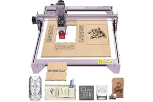 ATOMSTACK A5 Pro Laser Graviermaschine 40W, DIY CNC Lasergravierer Laser Cutter, Augenschutz Fixfokus Laserschneider für Holz Metall DIY handgefertigt, große Gravurfläche 410x400mm