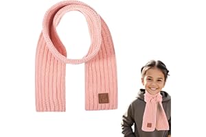 Abeillo Warm Kids Winter Knit Scarves Soft Knitted Neck Warmer Scarf Warm Scarves Wrap for Boys Girls
