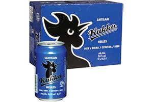 ‎LAITILAN KUKKO Kukko Glutenfreies Helles Bier – Premium Finnisches Craft Bier mit Süffigem & Weichem Geschmack – 24 x 0,33 L Dosen