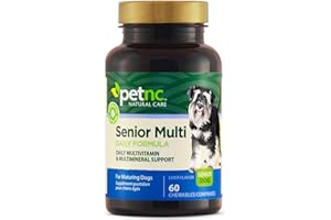 PetNC Natural Care, Senior Multi Daily Formula, Senior Dog, Liver Flavor, 60 Chewables