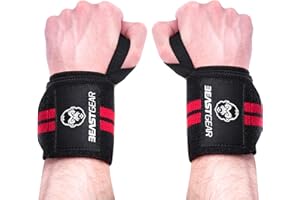 MOVASEE Handgelenk Bandagen Fitness (2 St.) - 20 Zoll lange Handgelenkstützgurte zum Gewichtheben mit Daumenschlaufe