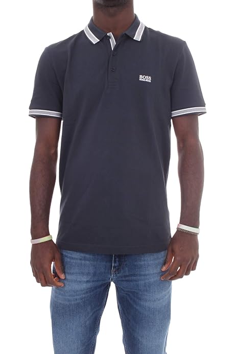 grey boss polo