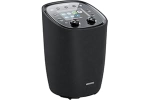 KENWOOD CR-ST500S - designerskie radio Smart z kolorowym wyświetlaczem TFT 4", WiFi radio internetowe, DAB+, UKW, Spotify (HiFi), Deezer, Bluetooth, 30 W RMS stereo, zintegrowany subwoofer, pilot