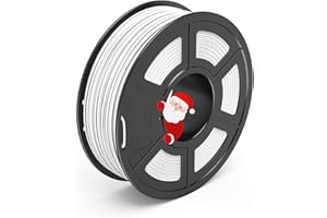 TECBEARS PLA 3D Printer Filament 1.75mm White, Dimensional Accuracy +/- 0.02 mm, 1 Kg Spool, Pack of 1