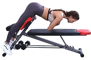 FF FINER FORM Finer Form Multi-Functional Gym Bench for Full All-in-One Body Workout – Versatile Fitness Equipment for Hyper Back Extension, Roman Chair, Adjustable Situp, Decline, Flat Bench