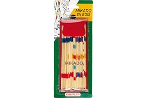 Cofalu Kim'Play - Jeu de voyage - Mikado En Bois Avec Pochette