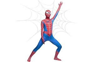 Kitimi disfraz spider niño, spider miles morales disfraz de superhéroe con máscara, marvel legends spider Cosplay disfraz para halloween, navidad, carnaval y cumpleaños