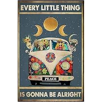 Poster Vintage « Be Kind To Your Mind » – 20 X 30 Cm, Imperméable, Décoration Murale Bohème, Cadeau - 2