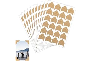 Abeillo 240 angoli fotografici autoadesivi, 10 fogli adesivi per album di ritagli, adesivi per foto e scrapbooking, album fotografici, album fai da te, album fotografici, diario