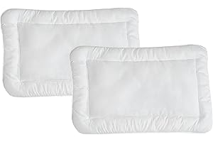 ‎KIGATEX KiGATEX 2er Pack Babykissen 40x60 cm – Kinder Flachkissen für Allergiker – weich & atmungsaktiv – Öko-Tex 100 Zertifiziert – waschbar 95°C & trocknergeeignet – Mikrofaser-Kissen mit Klimafaserfüllung