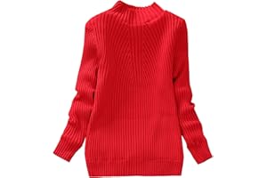 Yishengwan Kinder Mädchen Warm Herbst Winter Langarm Strickpullover Sweatshirt Sweater Pullis