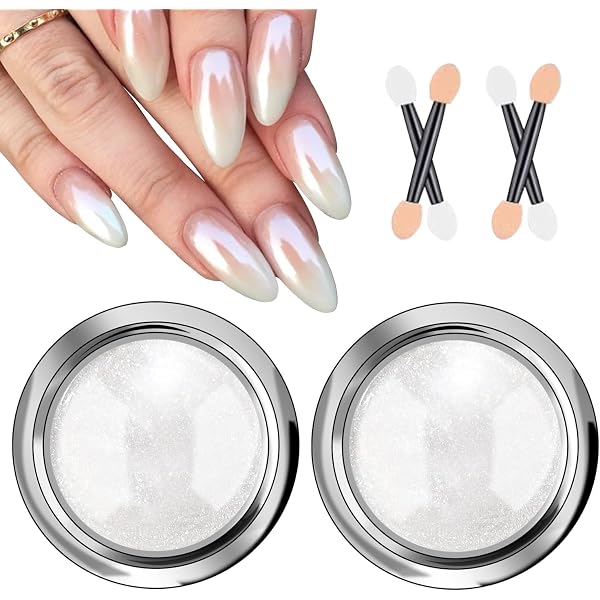 1000 Stück Nageldesign Zubehör – Weiße Schleifen, Blüten & Perlen Aus Kunstharz Für Nail Art