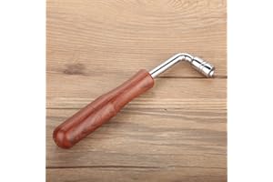 TBEST Piano Tuning Lever,Piano Tuning Hammer Wrench Tuner Spanner Tool, Professional Piano Tuner Spanner L shape Piano Tuning Hammer Lever Wrench Hardwood Handle Guzheng Repair Tool