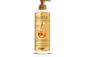 L'ORÉAL PARIS Elsève Low Shampoo Crème Lavante Nutritive pour Cheveux Secs 400 ml
