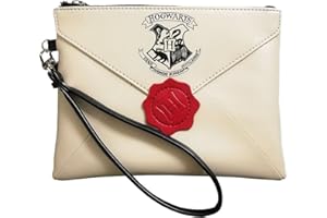 GTLAOGS Kobieta Harry Potter Hogwart College Brief damska torebka clutches portmonetka torebka na zamek błyskawiczny kosmetyczka, beżowy, 20*15cm