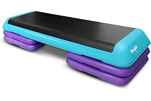 ‎YES4ALL Yes4All Aerobic Stepper, Stepbench Aerobic-Fitness Steppbrett, Übung Workout Schritt Plattform mit 4 verstellbaren Risers enthalten