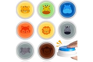 Syhood 8 Pcs Animal Sounds Buzzer for Trivia Games, Answer Buzzers for Classroom, Feud Jeopardy Buzzer Button with Lights and Sounds for Classroom Party Teacher Game Show(Jungle Style)