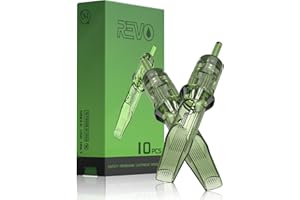 INKin Revo 17RM Curvo Magnum Aghi per Cartucce Tatuaggio #10 Bugpin 0,30MM Cartucce Tattoo Aghi Affilati e Membrana Professionale, Prodotto da EZ Tattoo 10 Pezzi (1017M1C)