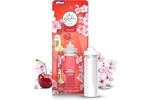 Glade Sense & Spray Air Freshener Refill, Motion Activated Automatic Room Spray and Odour Eliminator for Home, Floral Cherries, 8 x 18ml Holded Refill, Packaging May Vary